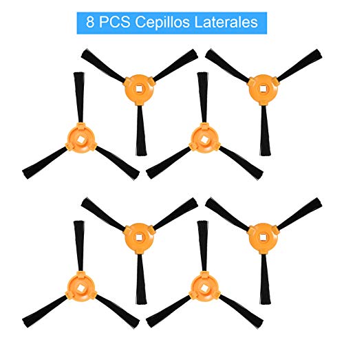 ZITFRI Kit Recambio para Cecotec Conga Excellence 990 Robot Aspiradora, 12 Pcs Set de Accesorios 3 Pares de Filtros Hepa, 8 Cepillos Laterales y 1 Cepillo Principal, Repuestos
