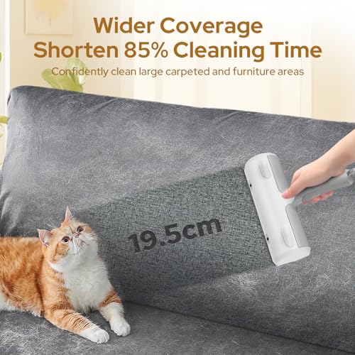 Zivacate Quitapelos para Mascotas [Mango ergonómico y autolimpieza] Reutilizable Animales Cepillos para Muebles, sofás, alfombras, Asientos de automóviles o Ropa de CAM