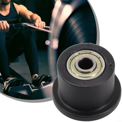 Zoegneer Rodillo de máquina de remo negro, rodamiento de máquina de remo para máquina abdominal, polea de gimnasio, accesorio de equipo de fitness