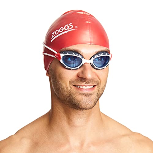 Zoggs Predator, Gafas De Natación Unisex Adulto, Blanco/rojo/tinte, Regular