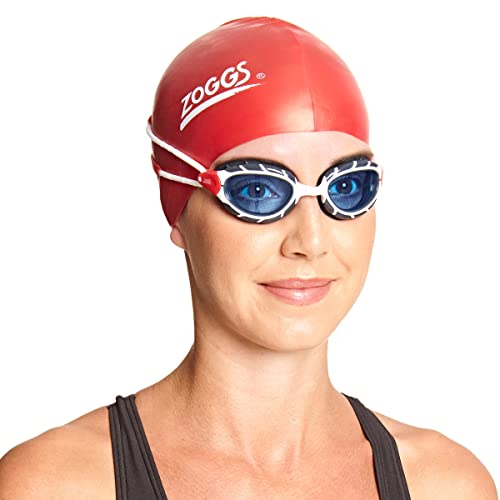 Zoggs Predator, Gafas De Natación Unisex Adulto, Blanco/rojo/tinte, Regular