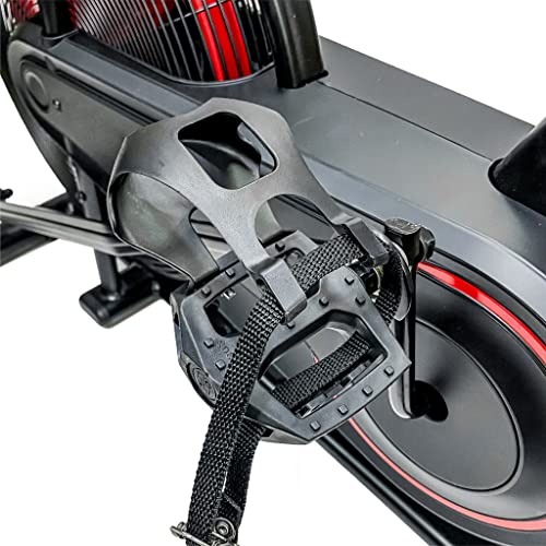 zoomyo Bicicleta de Aire de,con aerogenerador para maximizar el efecto del entrenamiento a través de la resistencia del aire,sillín ajustable en altura,para el entrenamiento de todo el cuerpo