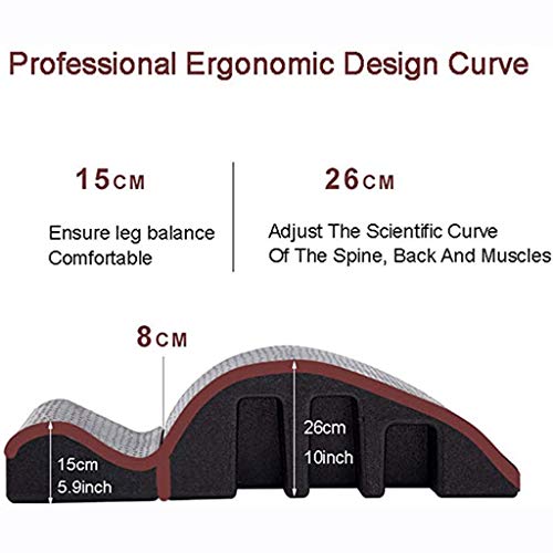 ZTGHS Corrector De Alineación De Columna De Pilates, Pula ARC Curved Massage Table Bed Yoga Arch Roller Fitness Equipment, Curve Posture Corrección De Columna Soporte De Espalda Lumbar