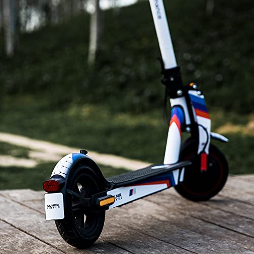 Zursan Vinilo patinete Xiaomi para BMW (blanco) Xiaomi (M365, PRO, 1S, PRO 2, Lite y Scooter 3) (6 o 26 piezas)