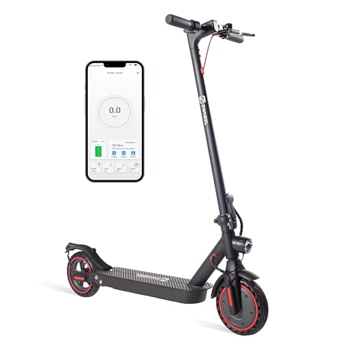 ZWHEEL Electric Scooter ZLIONX - Patinete Eléctrico Adulto, Suspensión Trasero, Motor hasta 700W, Autonomía hasta 25km, Ruedas de 8.5¨ Sólido Antipinchazo, Conexón de App, Plegable Fácil