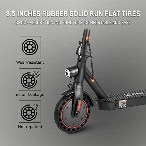 ZWHEEL Electric Scooter ZLIONX - Patinete Eléctrico Adulto, Suspensión Trasero, Motor hasta 700W, Autonomía hasta 25km, Ruedas de 8.5¨ Sólido Antipinchazo, Conexón de App, Plegable Fácil